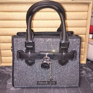 Michael Kors Black and Silver Mini Bag